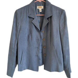 Vintage Talbots Baby Blue Suede